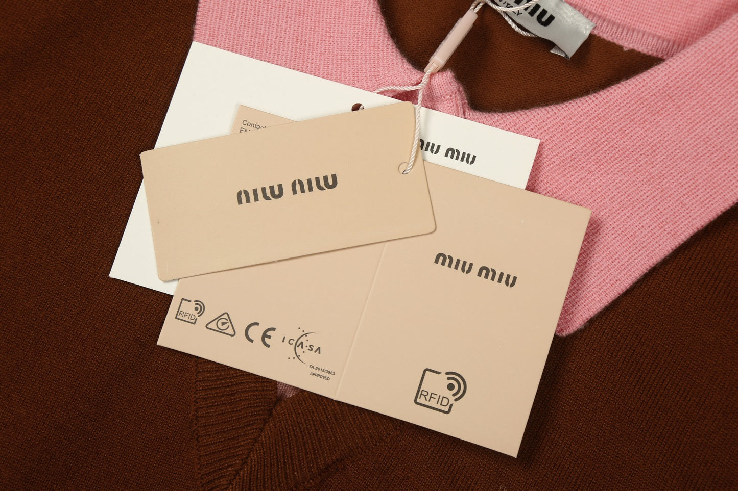 Miu Miu 25SS Polo Layered Knit Sweater Vest