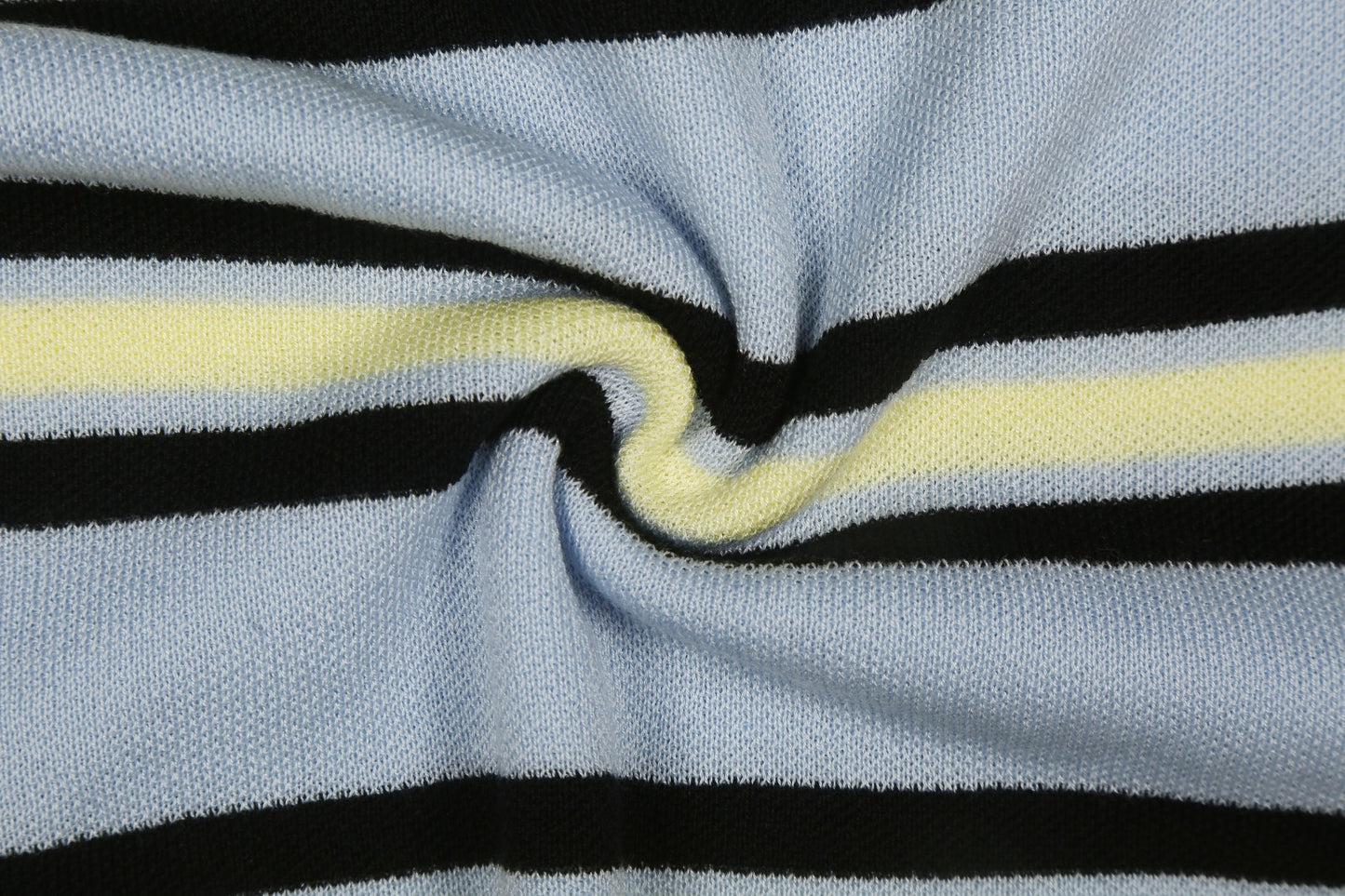Miu Miu 2025SS Striped Tencel Knit Polo Shirt