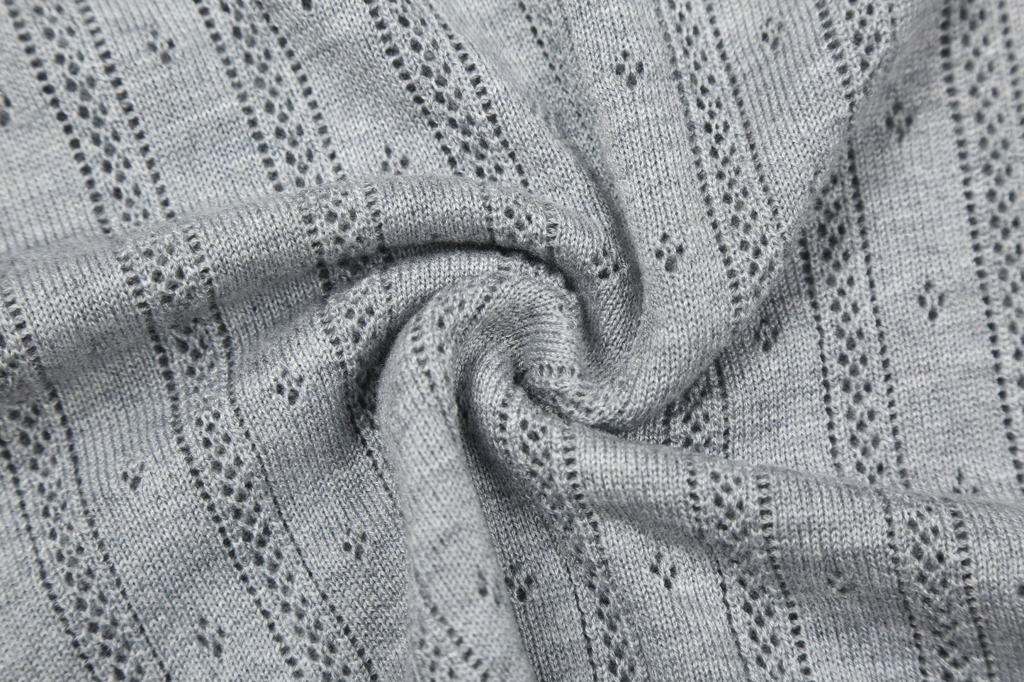 Miu Miu 2025SS Grey Knit Polo Shirt