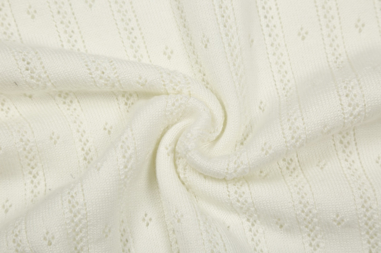 Miu Miu 2025SS White Knit Polo Shirt
