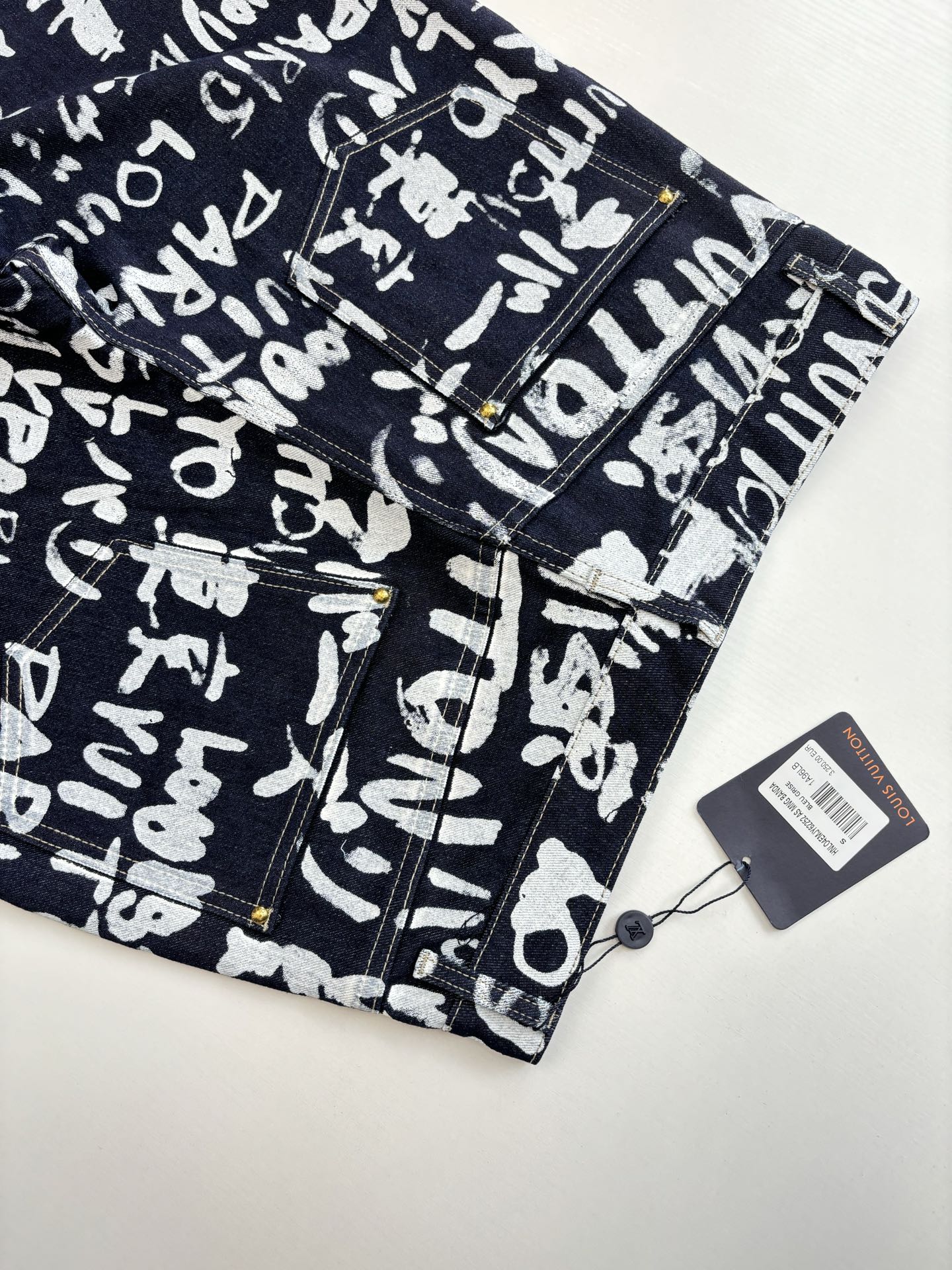 Louis Vuitton FW25 Nigo Collaboration Graffiti Denim Jacket and Jeans - Unisex
