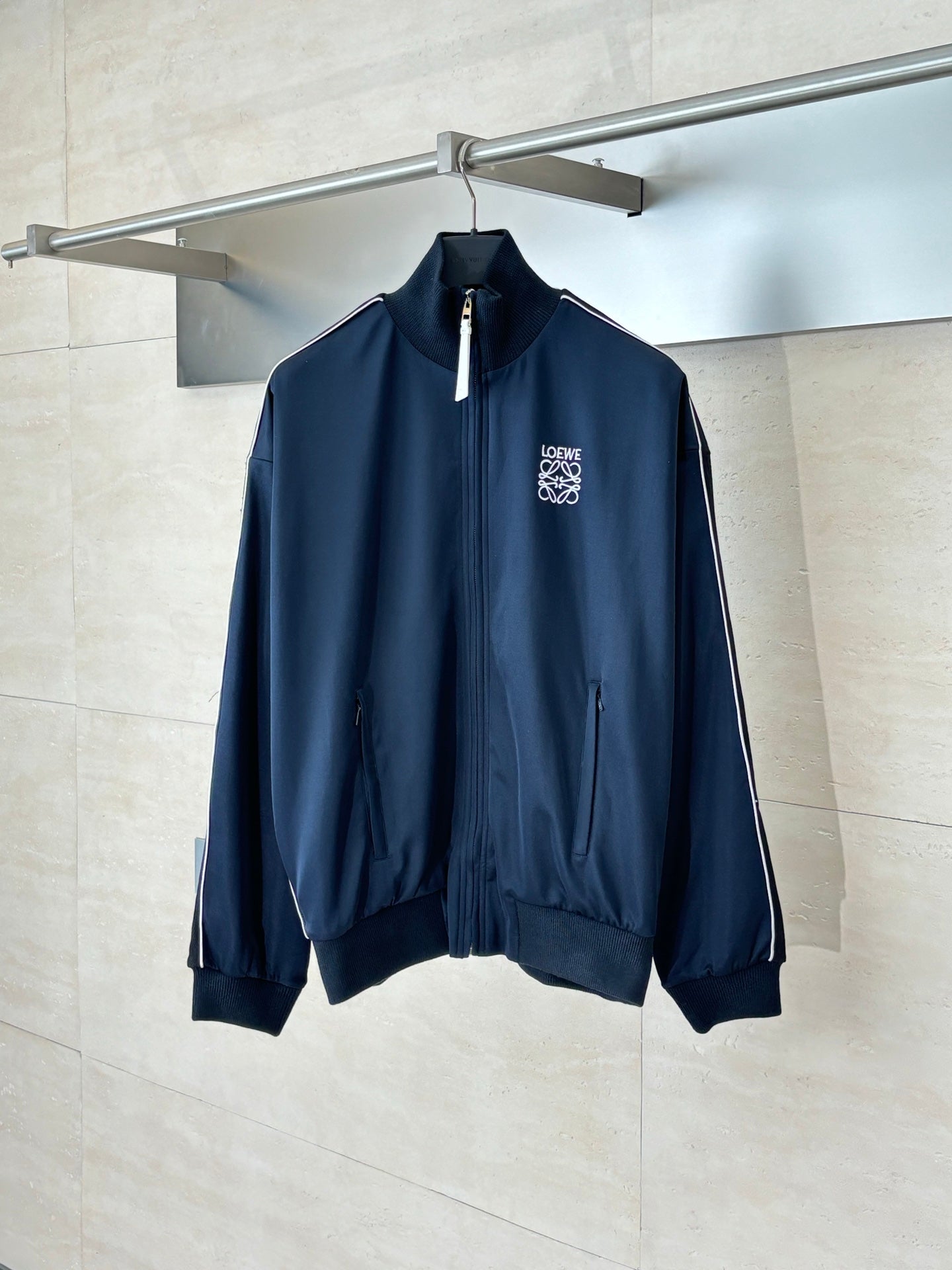 Loewe Logo Embroidered Blue Tracksuit - Jacket & Pants Set - Unisex