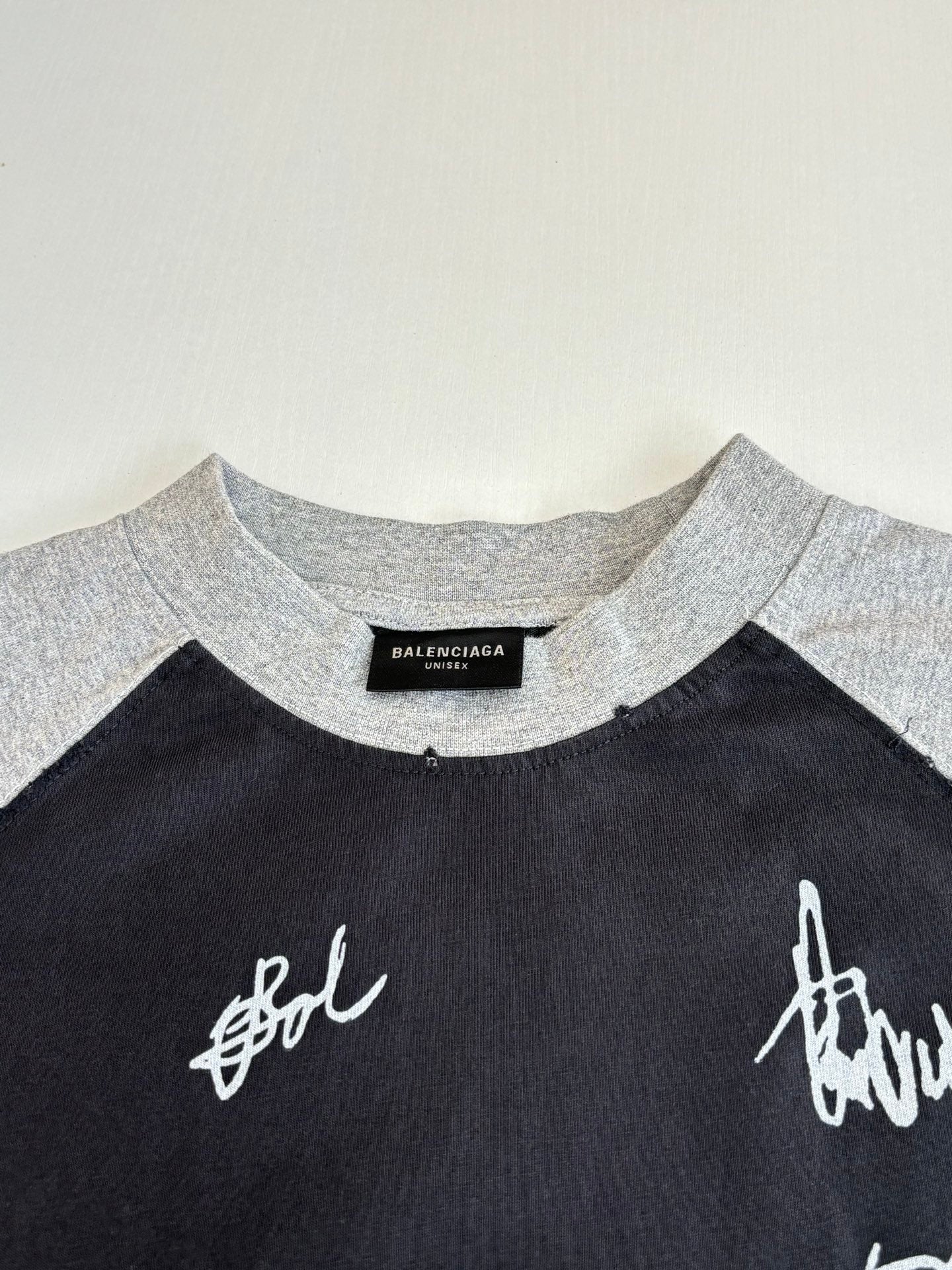 Balenciaga Raglan Sleeve Short-Sleeve T-shirt