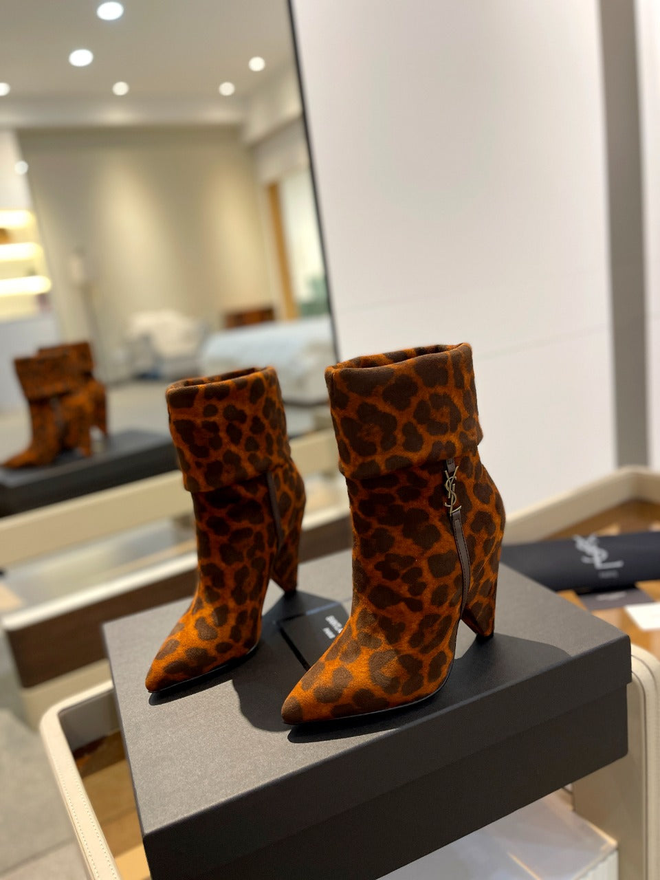 YSL Short Heel Boots