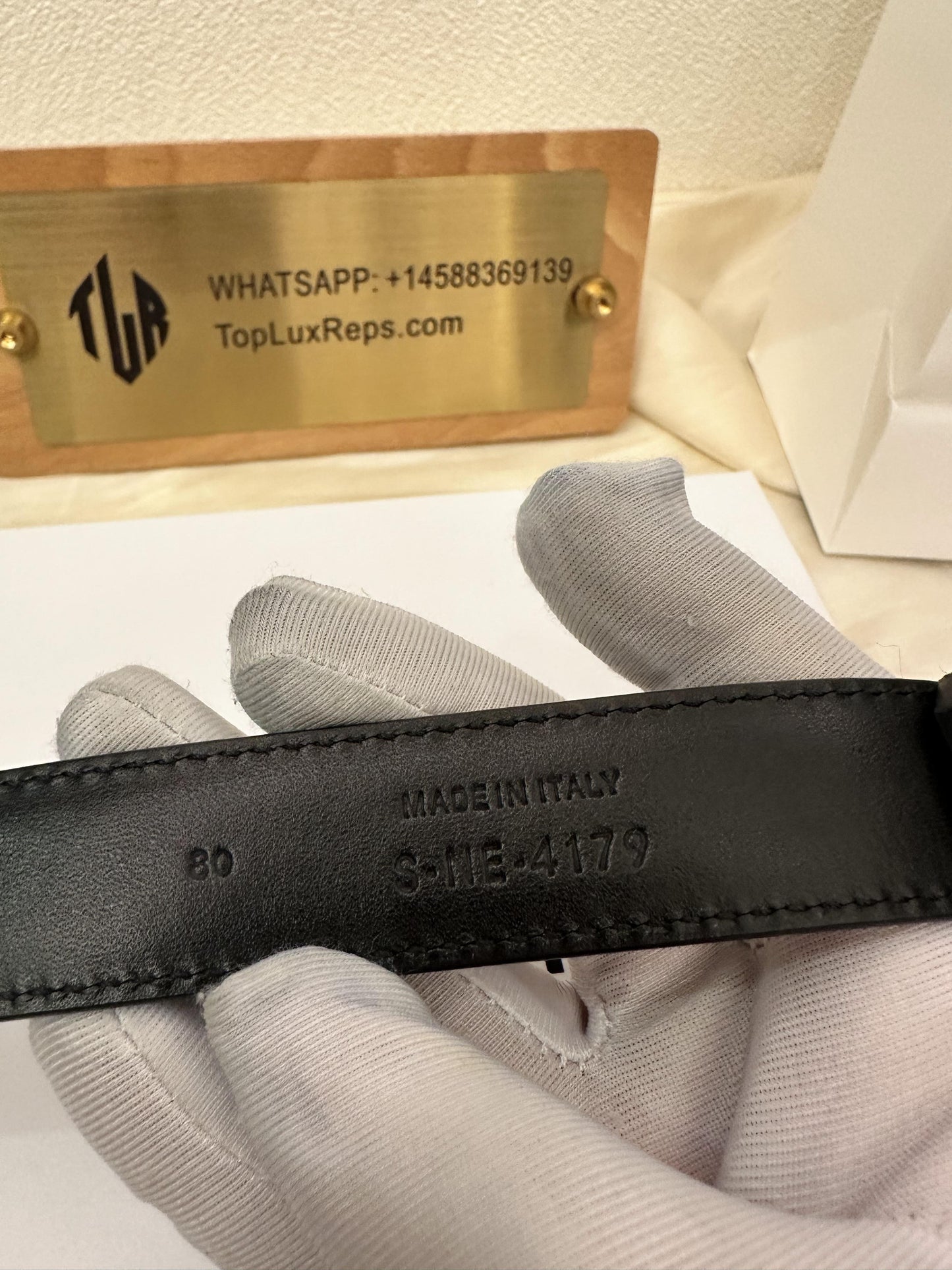 Celine black leather belt with gold Triomphe buckle