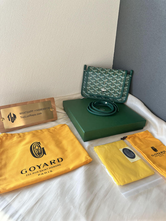 Goyard pony-style calfskin crossbody bag green