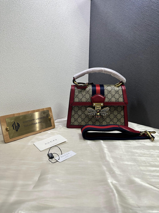 Gucci queen margaret vinyl handbag