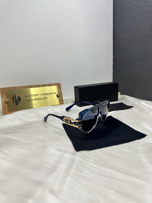 Cazal MOD 1633 702 Blue Transparent Gradient Sunglasses