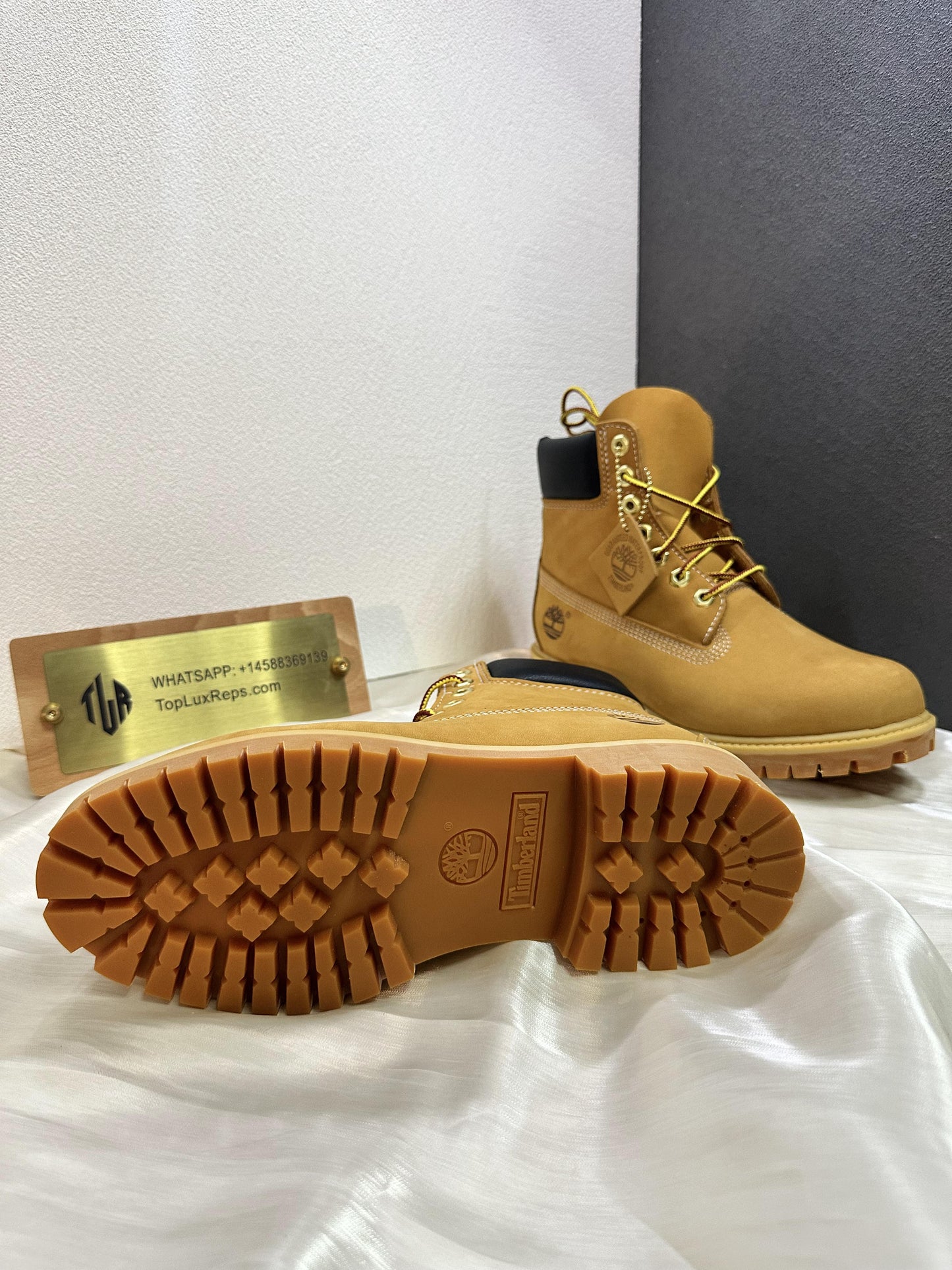 Timberland 6 inch nubuck wheat yellow boots