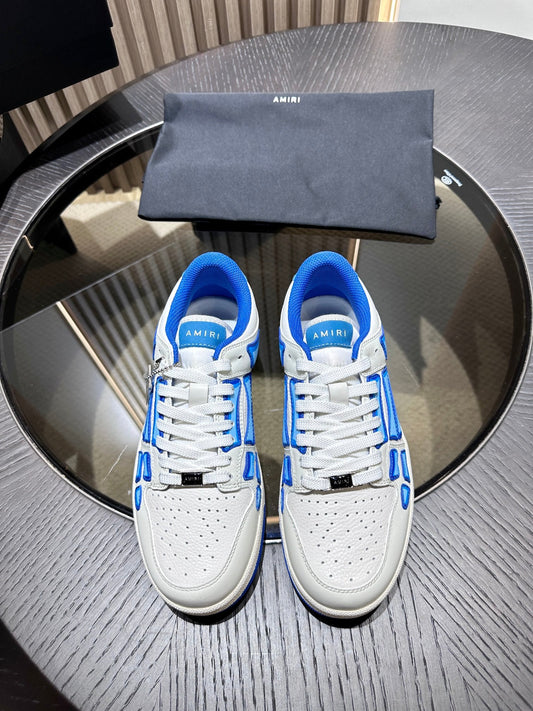 Amiri Leather Low-Top Fashion Sneakers - Casual Sports Shoes