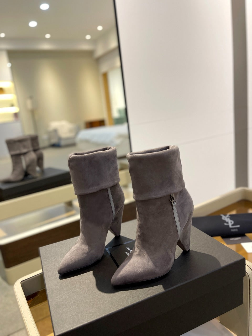YSL Short Heel Boots