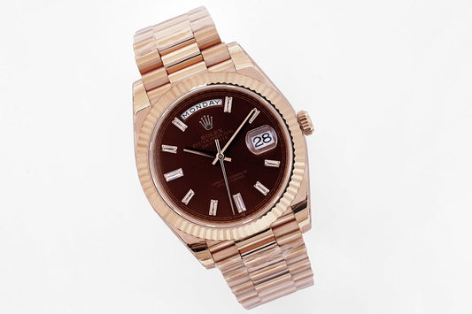 Chocolate & Rose Gold 40MM Watch