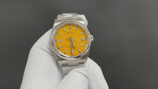 Mustard Yellow 36MM Watch