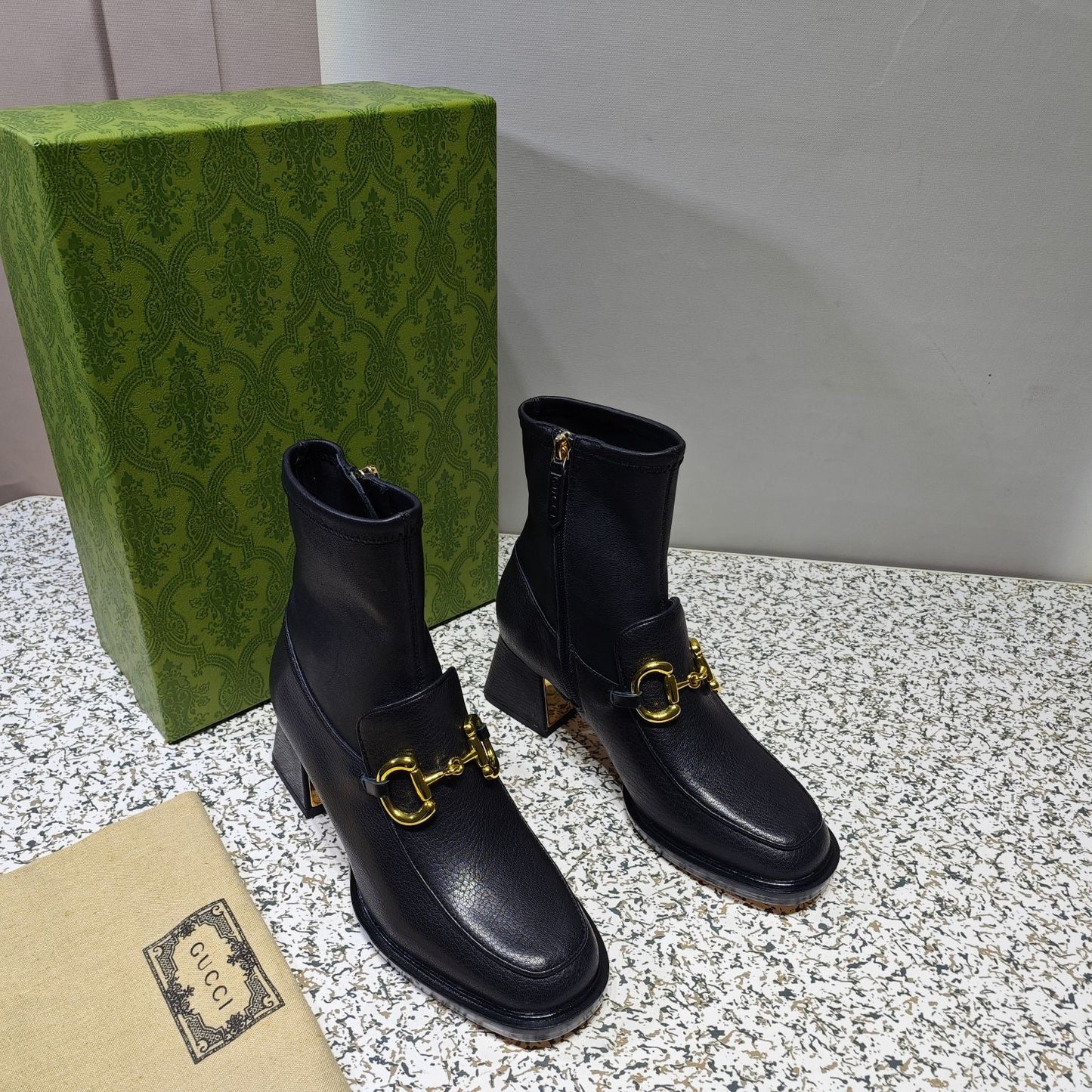 Gucci Horsebit Boots Leather