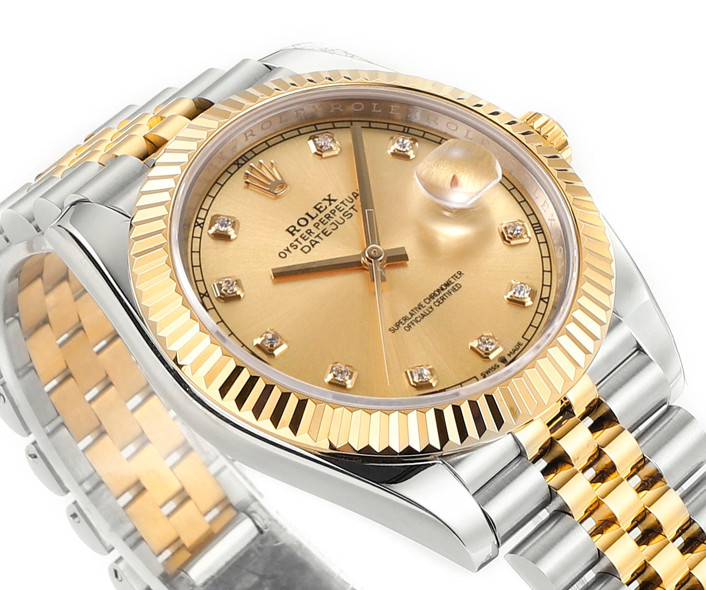 Champagne Swarovski Diamond 41MM Watch