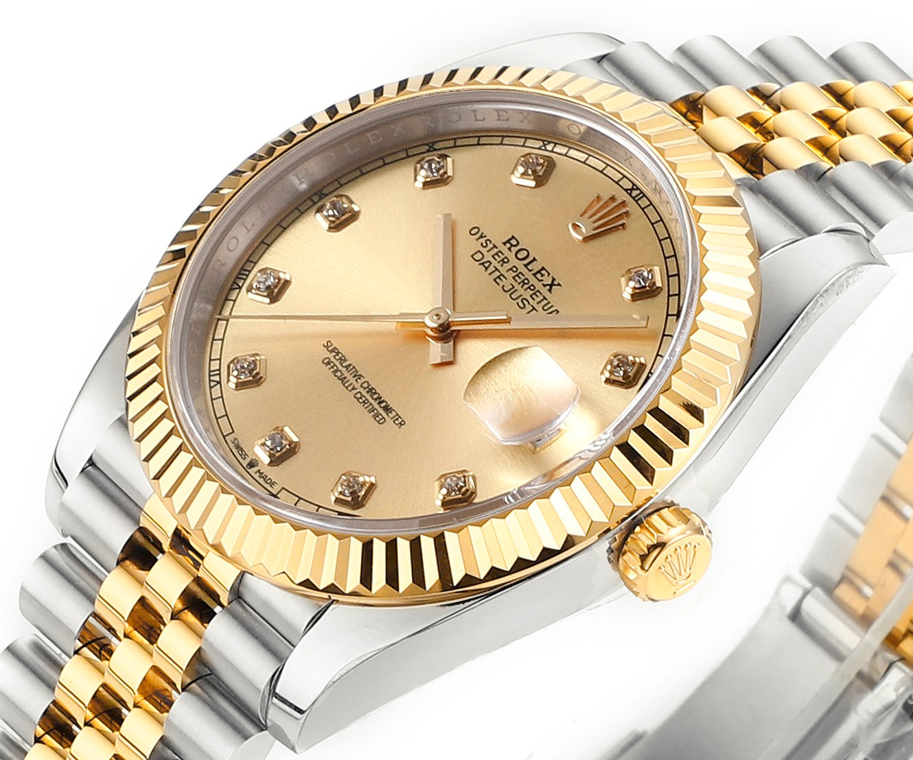 Champagne Swarovski Diamond 41MM Watch