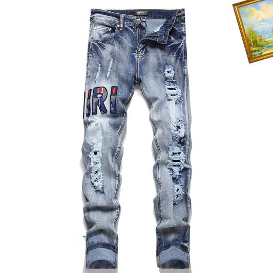 Men's Amiri Fashionable Casual Jeans Pants Size 28-38