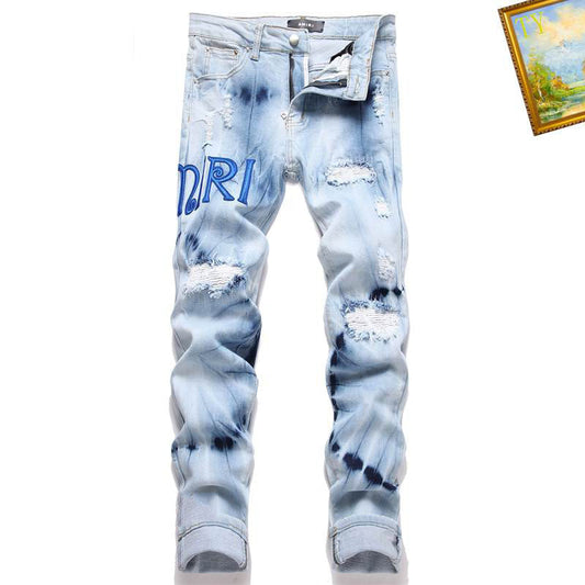 Men's Amiri Fashionable Casual Jeans Pants Size 28-38