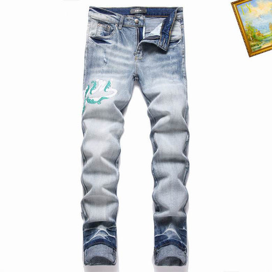 Men's Amiri Fashionable Casual Jeans Pants Size 29-38