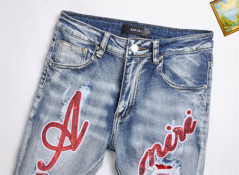 Men's Amiri Fashionable Casual Jeans Pants Size 29-38