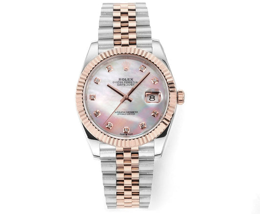 MOP Rose Gold & Steel 41MM Watch