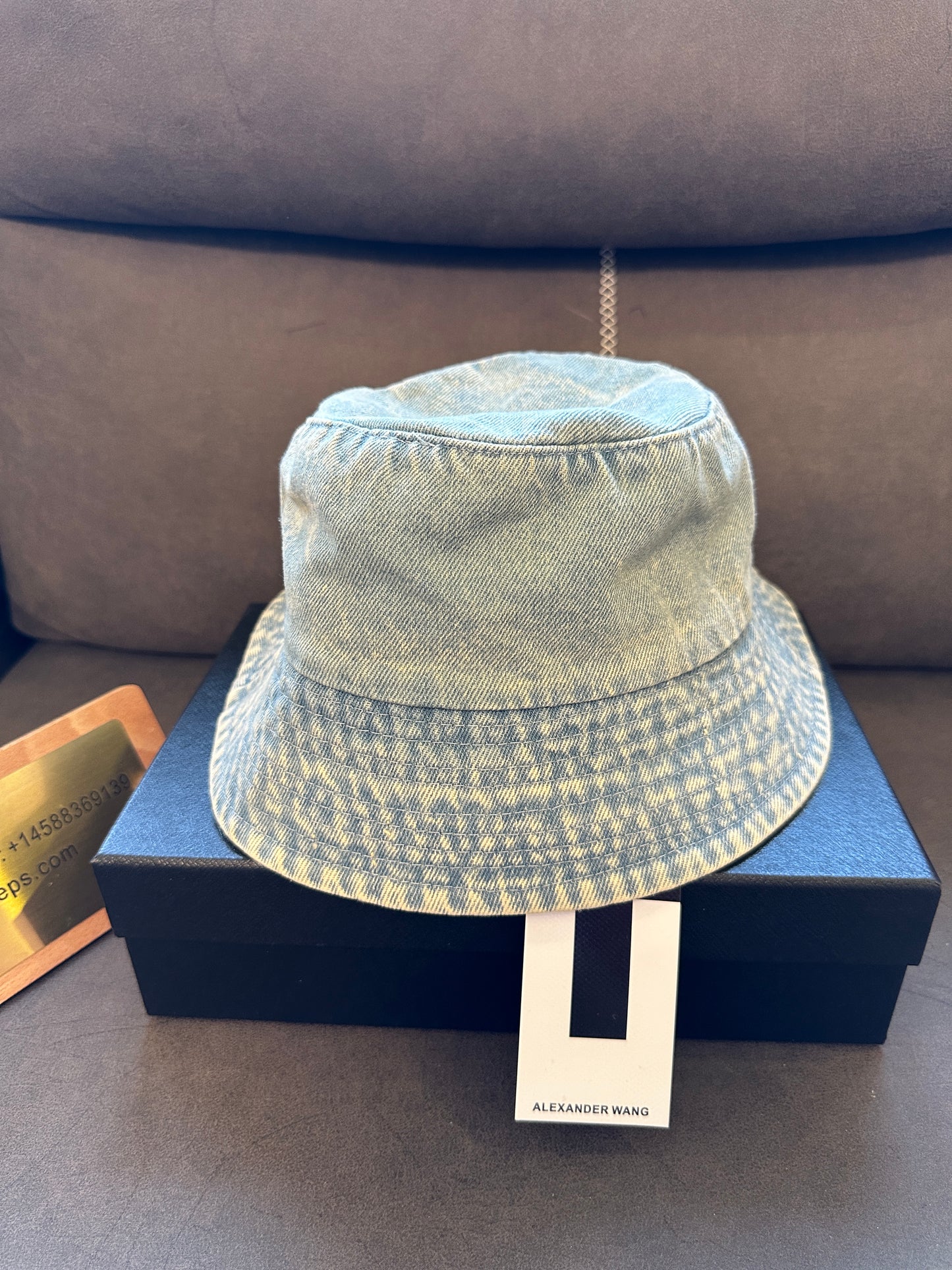Alexander Wang Denim Bucket Hat – Light Blue Washed Cotton