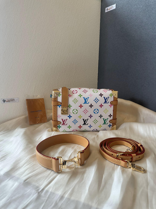 Louis Vuitton multicolor side trunk bag