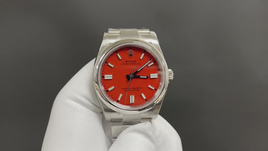 Coral Red 36MM Watch