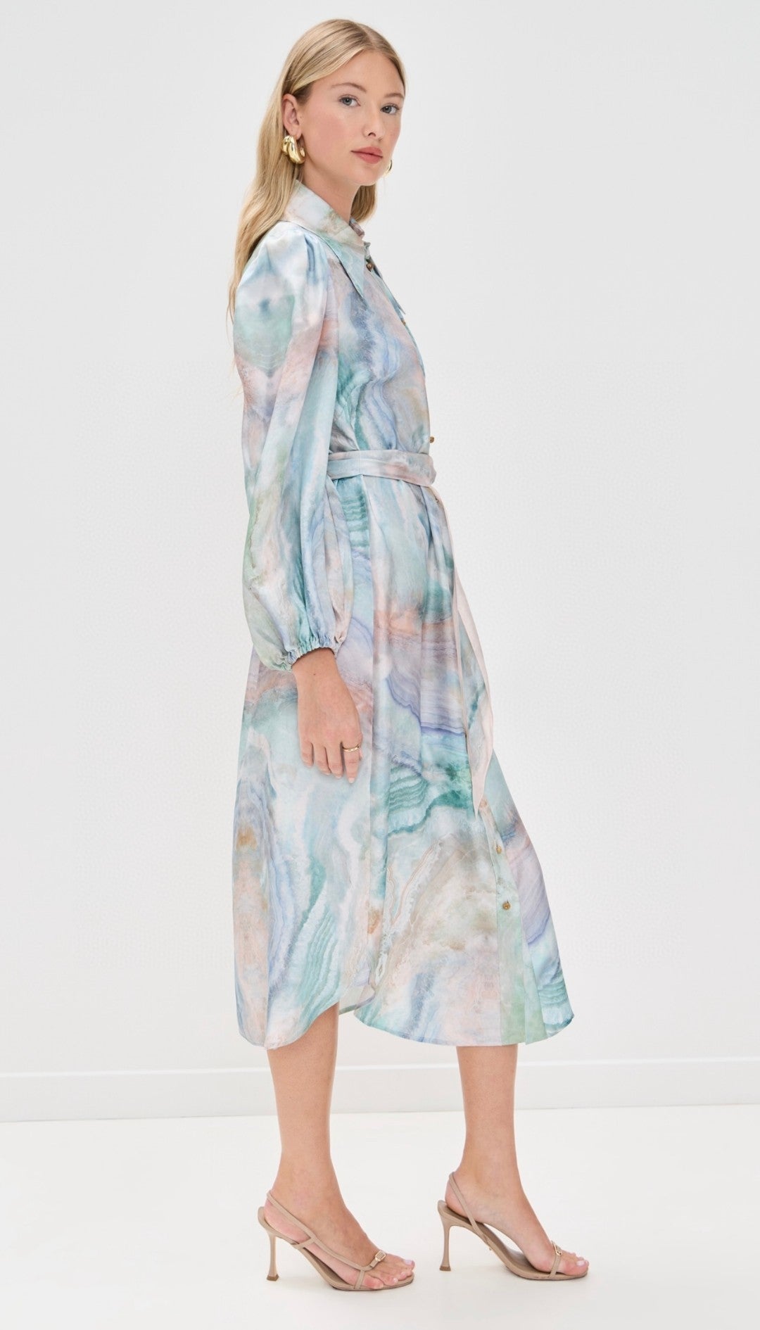 Robe chemise en soie Illuminate Zimmermann 2025 avec ceinture amovible