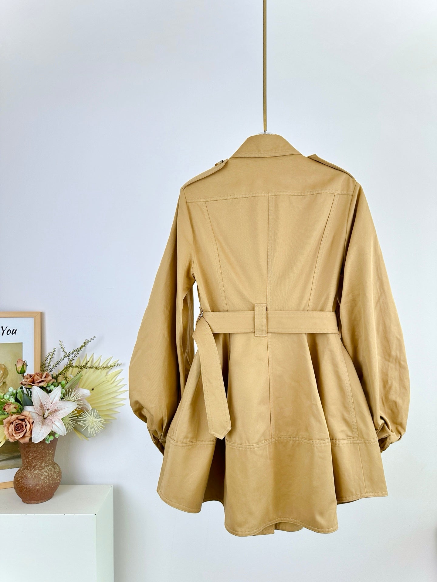Robe chemise courte utilitaire Illuminate de Zimmermann à manches ballon