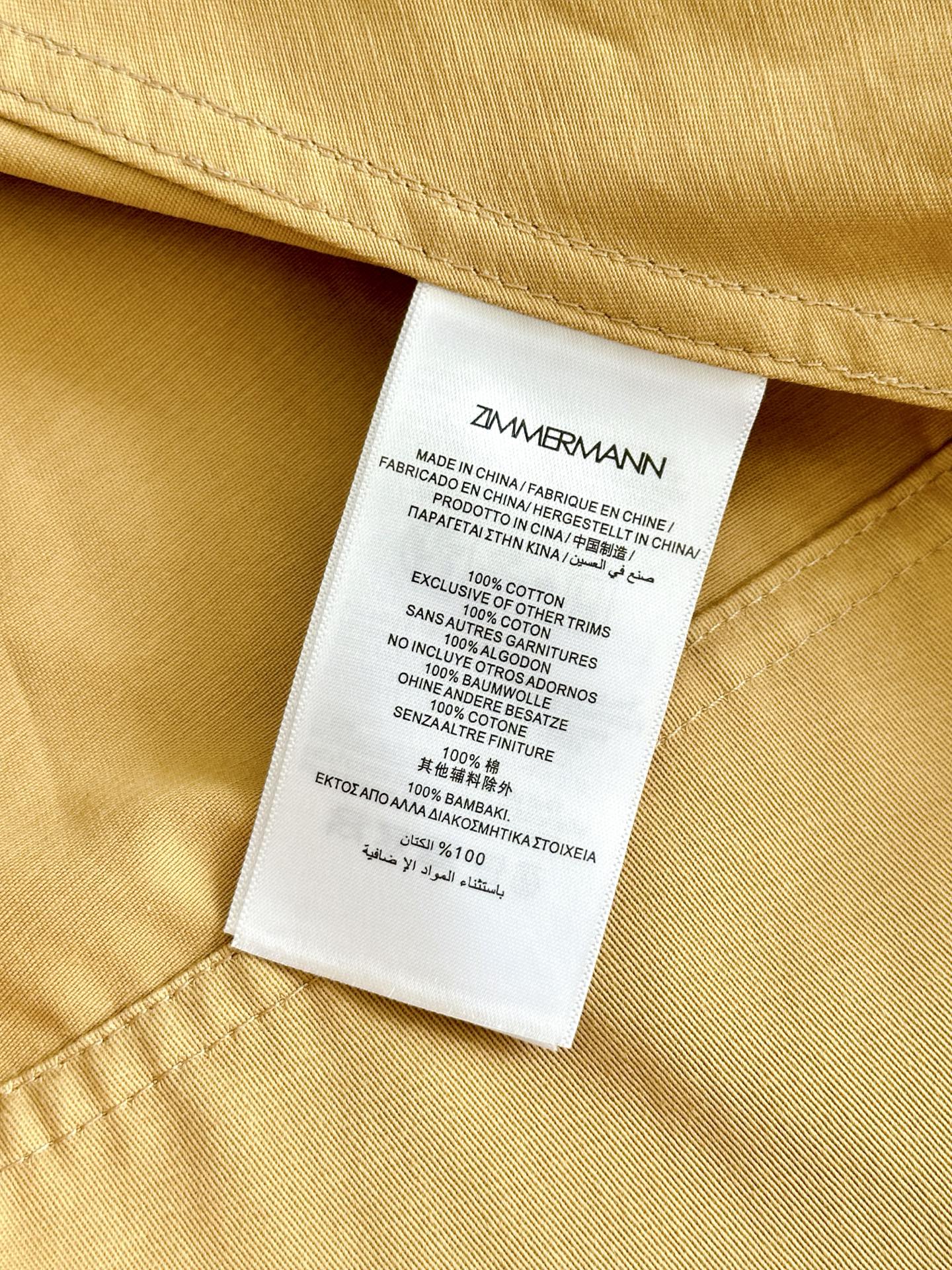 Robe chemise courte utilitaire Illuminate de Zimmermann à manches ballon