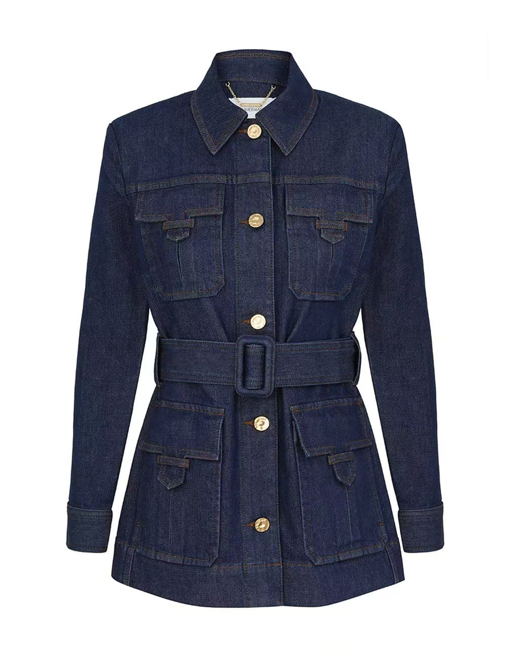 Ensemble veste blazer en jean et jean large Zimmermann