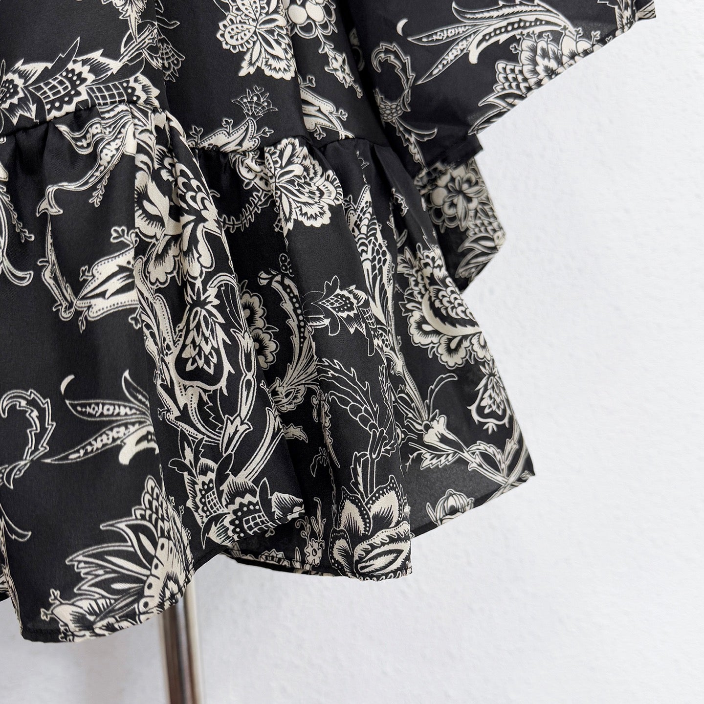 Mini-robe vintage fleurie en lin et soie Zimmermann