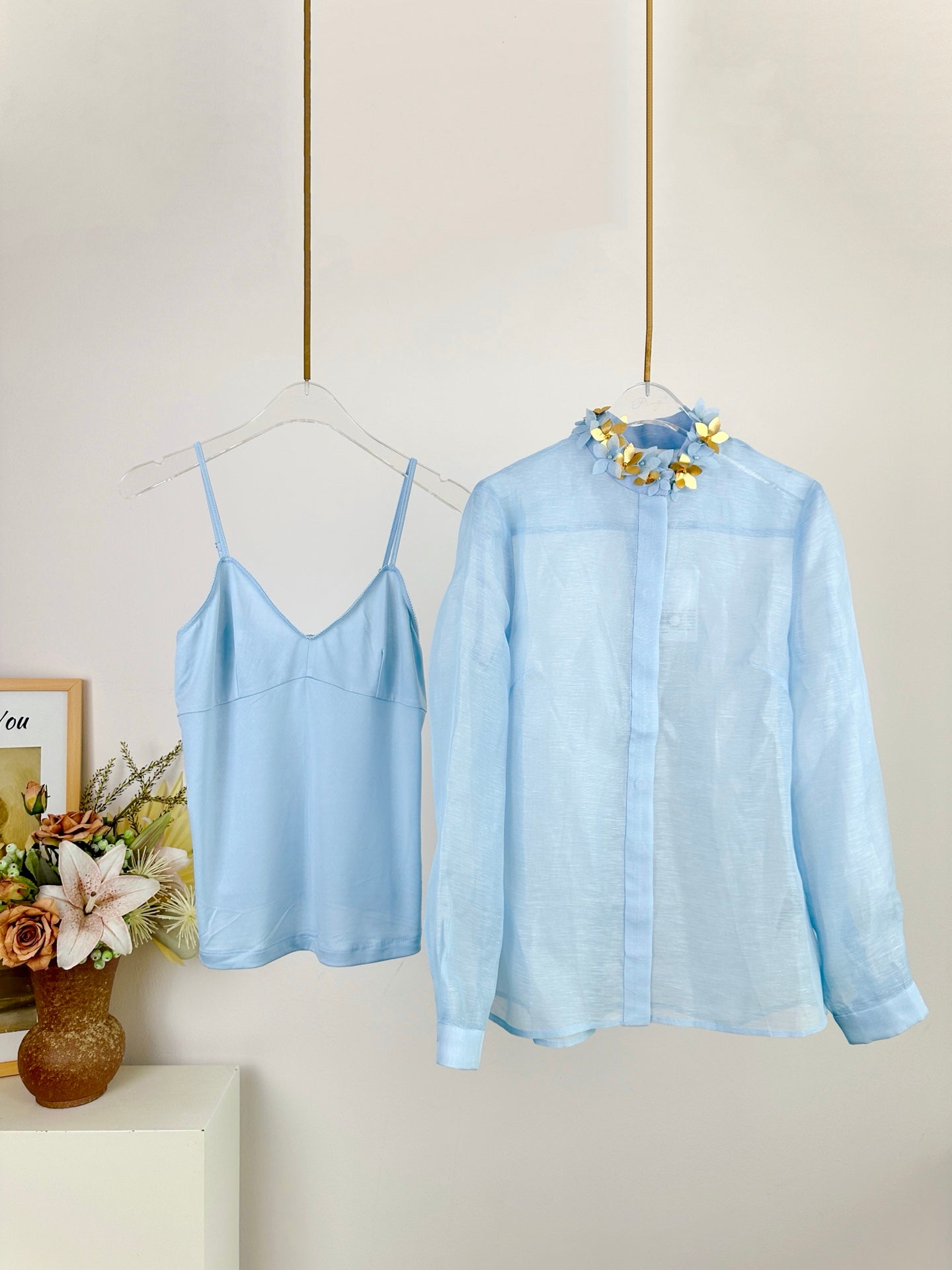 Chemise à col fleuri Illuminate de Zimmermann avec caraco