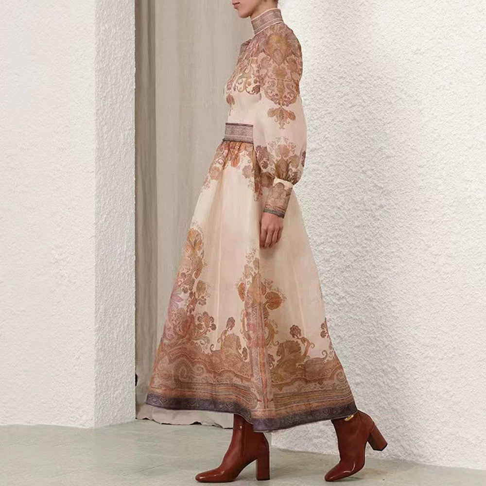 Zimmermann Explorer Printed Blouse & High-Waisted Skirt Set