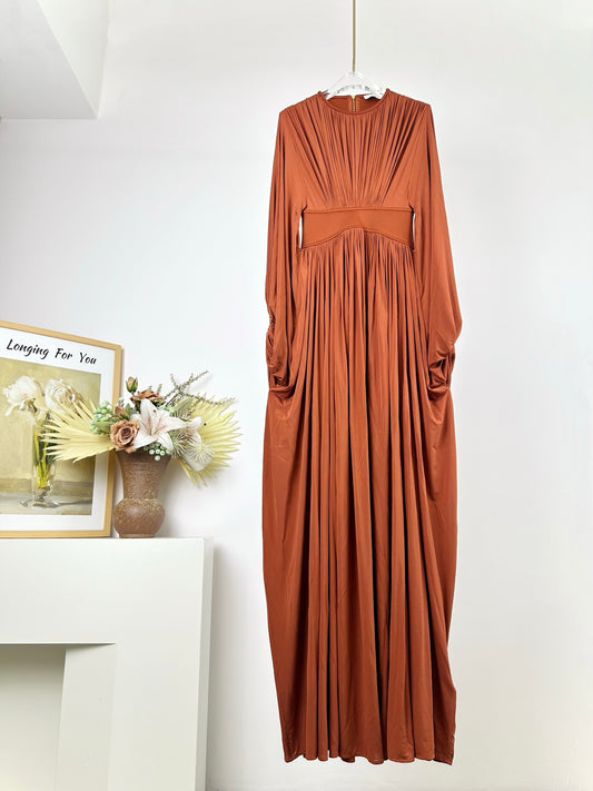 Zimmermann Illuminate Pleated Batwing Maxi Dress