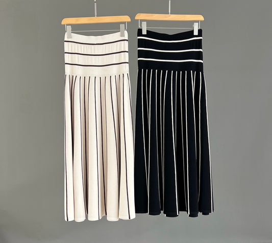 Zimmermann Colorblock Striped Knit Midi Skirt – CRUSH Collection 2025