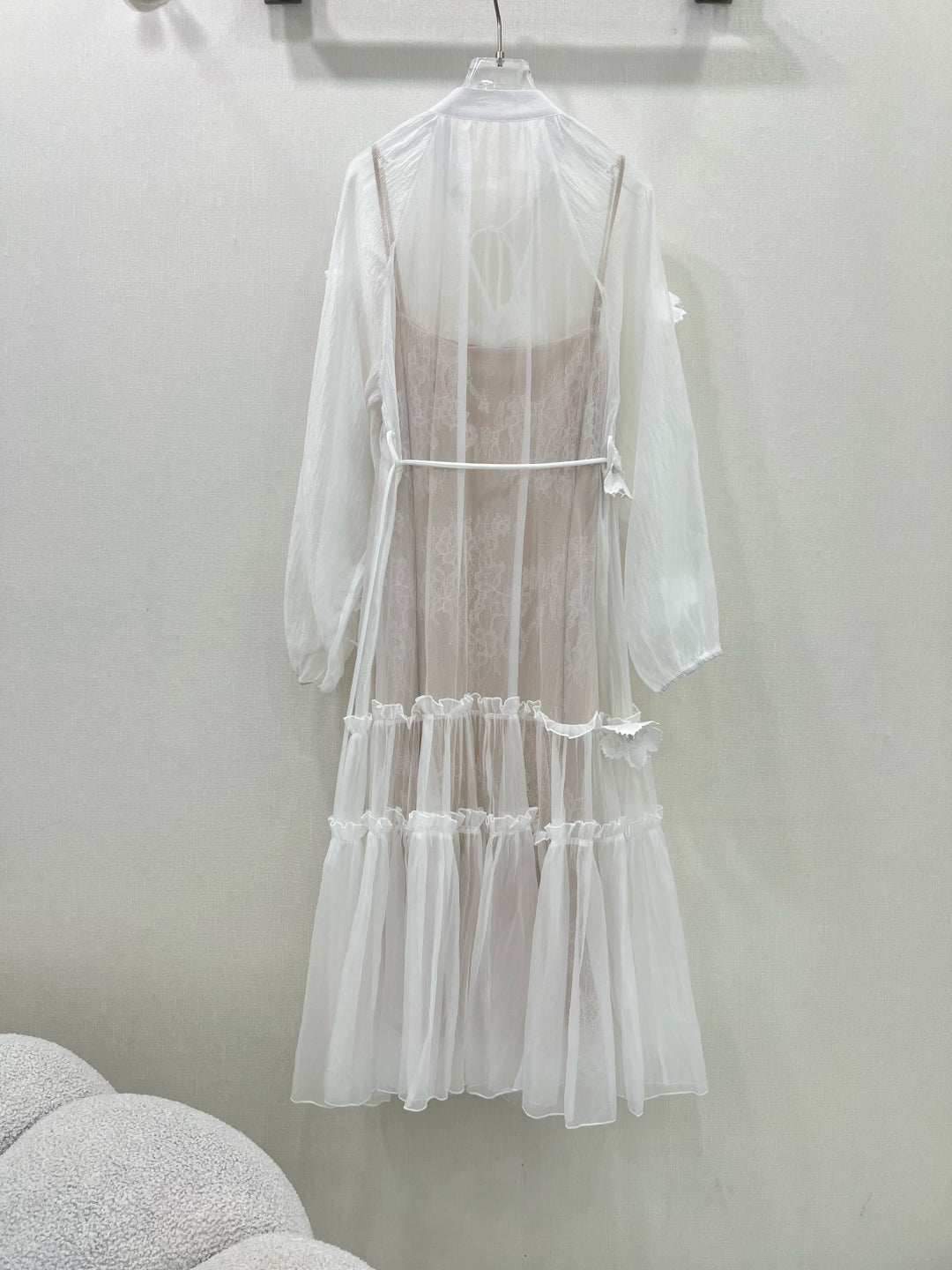 Zimmermann 3D Floral Appliqué Two-Piece Dress Set