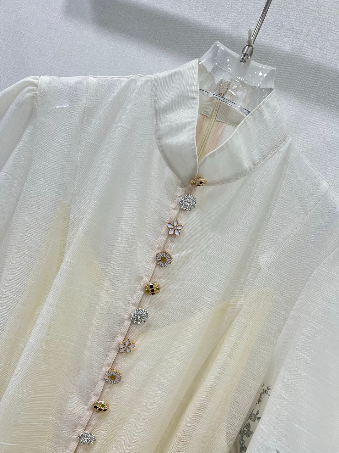 Zimmermann Floral Lantern Sleeve Button-Front Maxi Dress