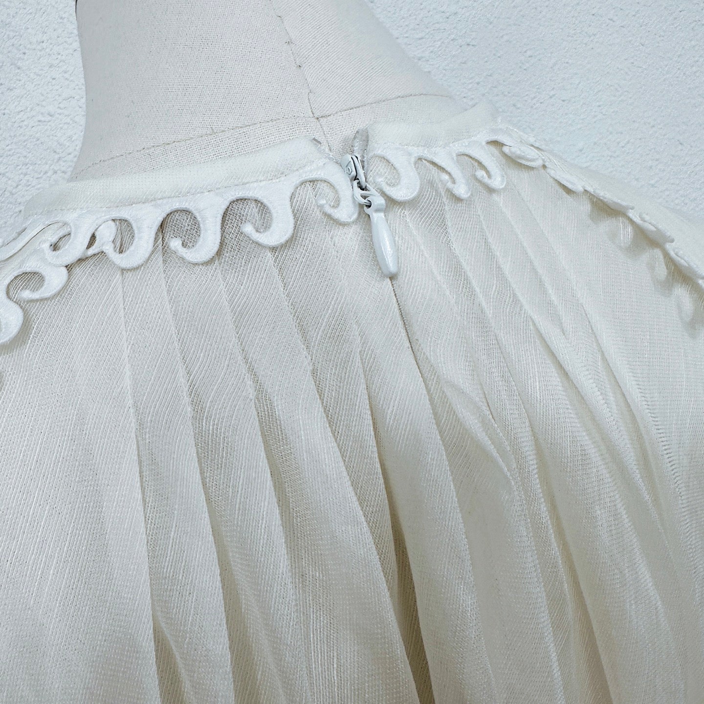 Zimmermann Embroidered Linen-Silk Midi Dress with Slip Lining