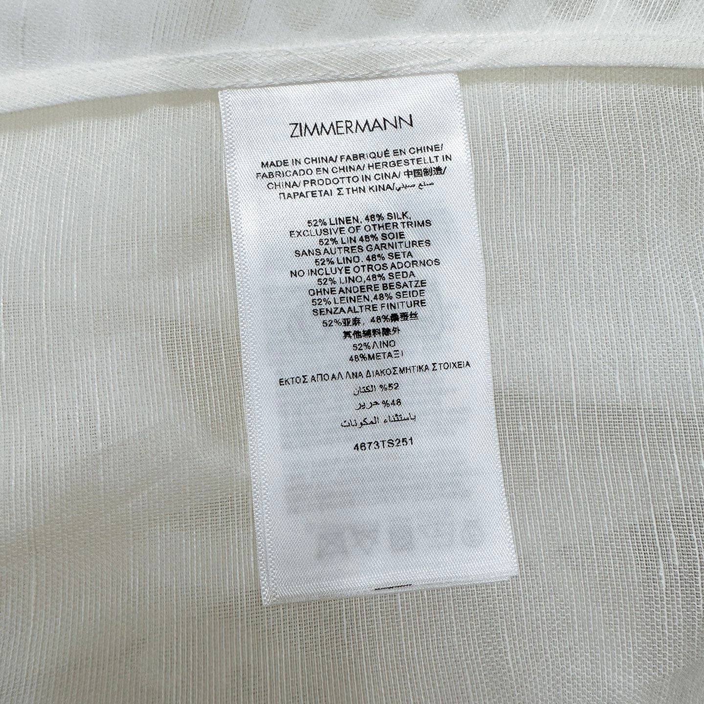 Zimmermann Embroidered Linen-Silk Midi Dress with Slip Lining