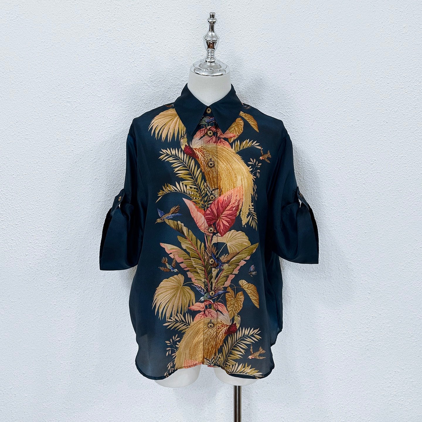 Zimmermann Silk Printed Shirt and Wide-Leg Pants Set