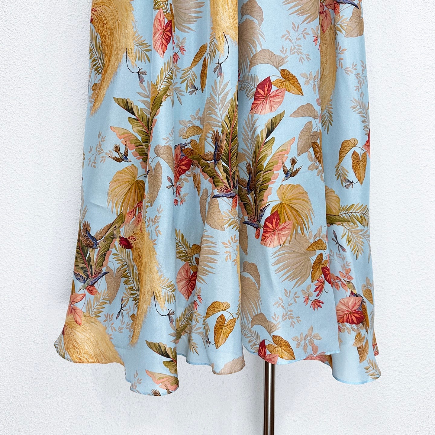 Zimmermann Shirred Silk Maxi Dress with Slip