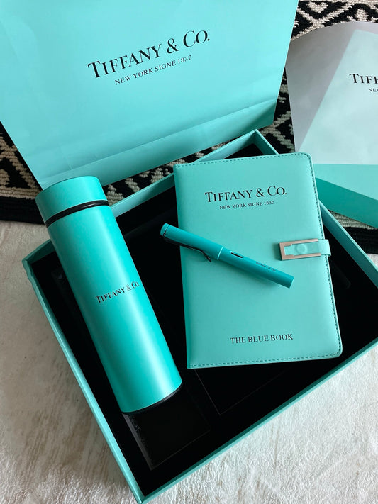 Tiffany & Co. blue gift set – notebook, thermos & pen Trio