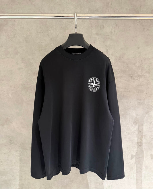 Chrome Hearts Long Sleeve SweatShirt Gothic Letter Print