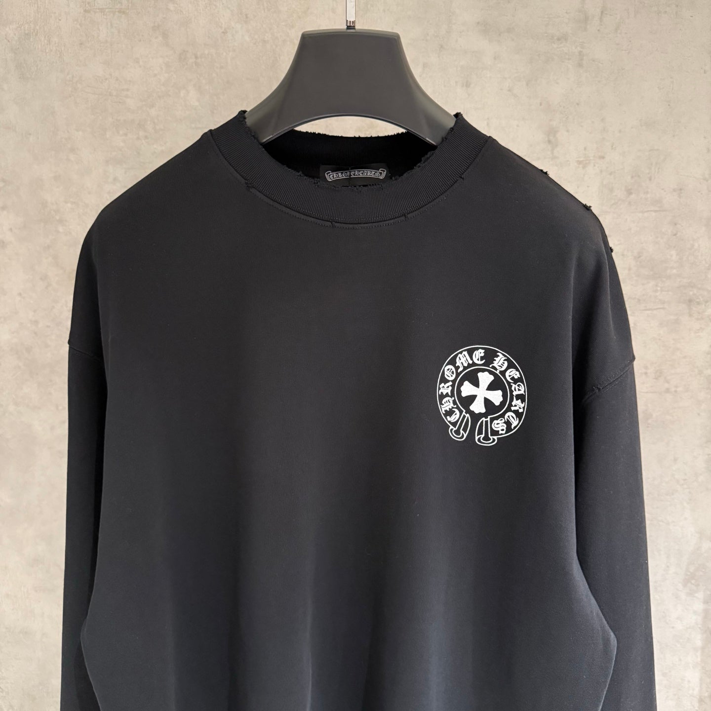 Chrome Hearts Long Sleeve SweatShirt Gothic Letter Print
