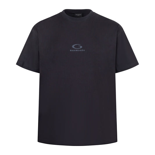 Balenciaga Circular Embroidery Cotton T-Shirt
