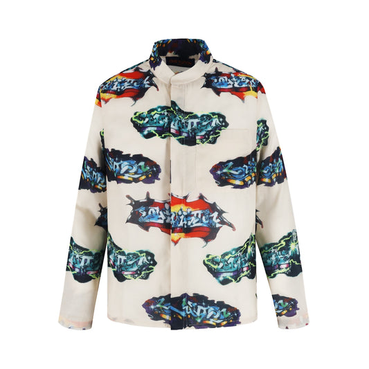 Louis Vuitton Graffiti Print Pajama Long Sleeve Shirt