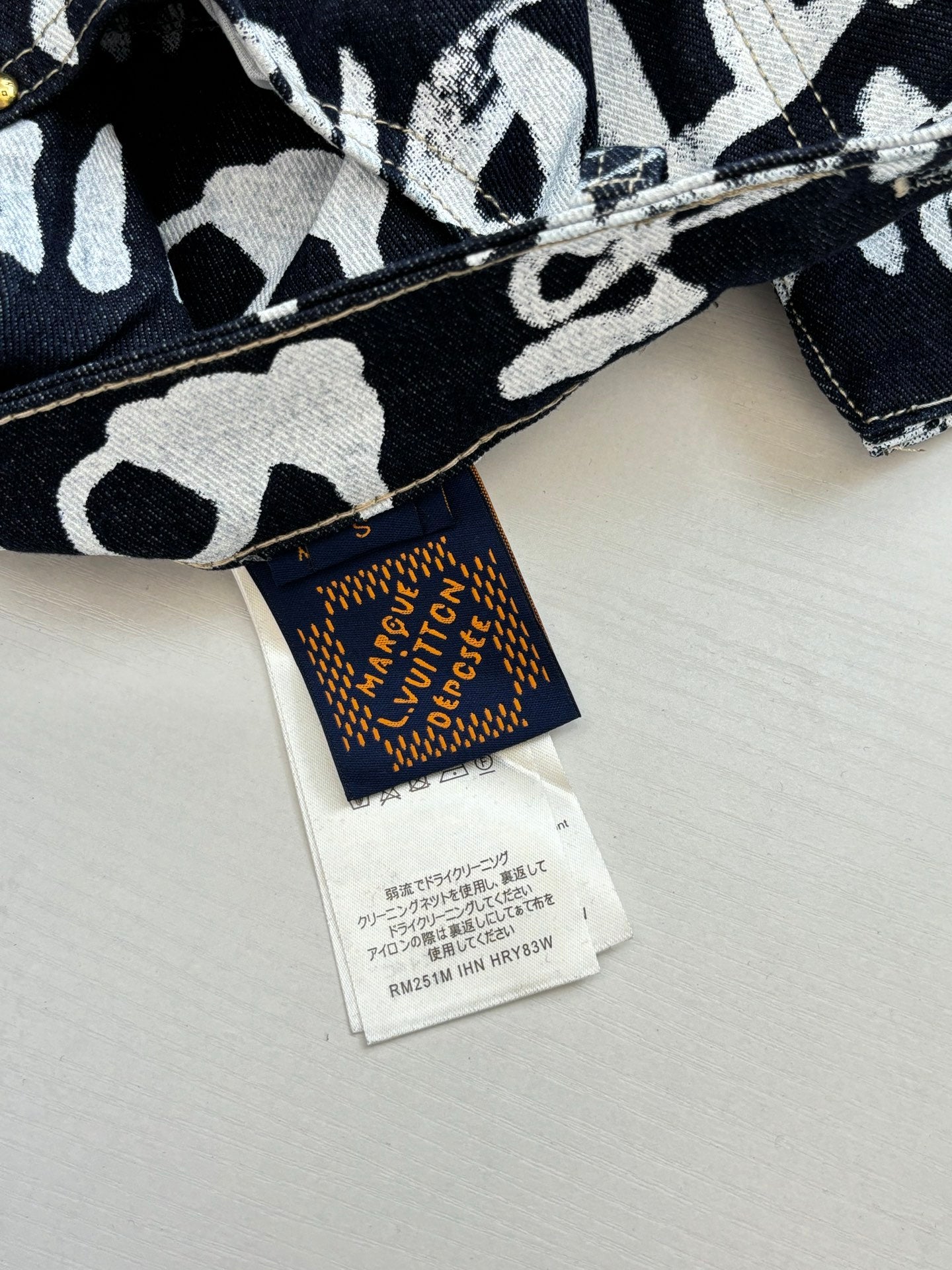 Louis Vuitton FW25 Nigo Collaboration Graffiti Denim Jacket and Jeans - Unisex