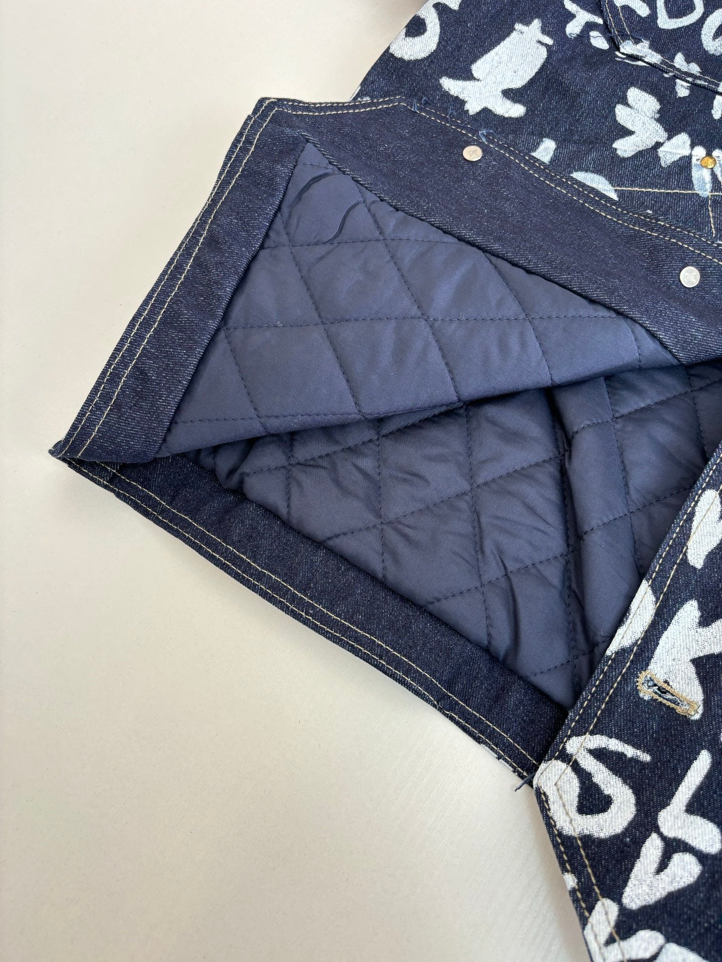 Louis Vuitton FW25 Nigo Collaboration Graffiti Denim Jacket and Jeans - Unisex